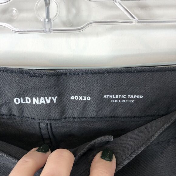 Old Navy NWT Men's 5 Pocket Athletic Taper Built-In Flex Gray Jeans Size 40X30 - Picture 3 of 10